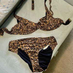 CALZEDONIA Leopard Print Swimsuit